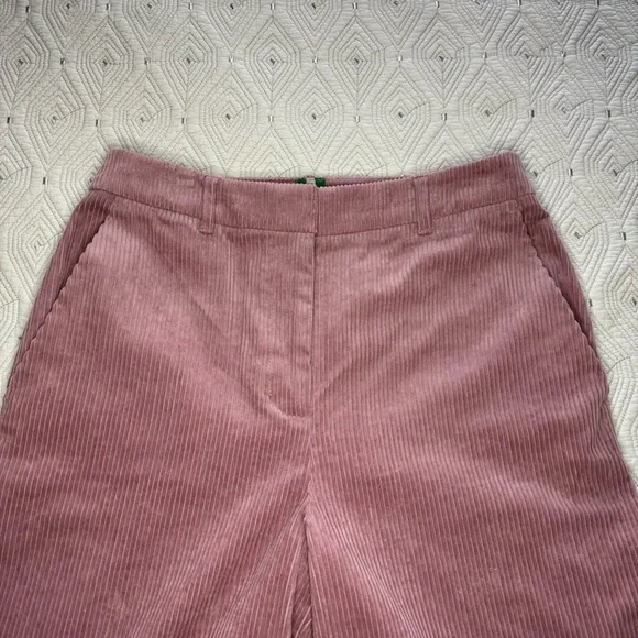 Boden Belgravia wide Leg Corduroy Pants In Blushing Rose Size 6 - Picture 5 of 16